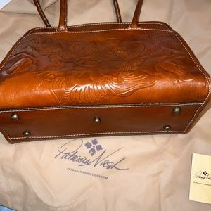 Patricia Nash Large Paris Satchel Florence Tooled Rose